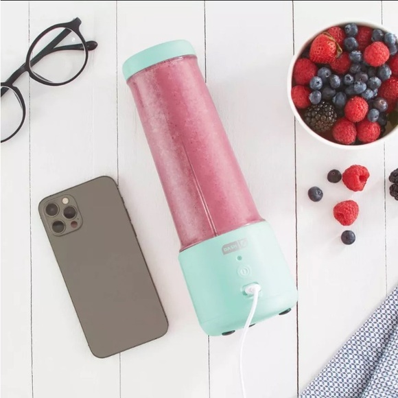 NWT Dash 16oz Personal Portable USB-C Blender - Aqua Blue NEW - Picture 7 of 7